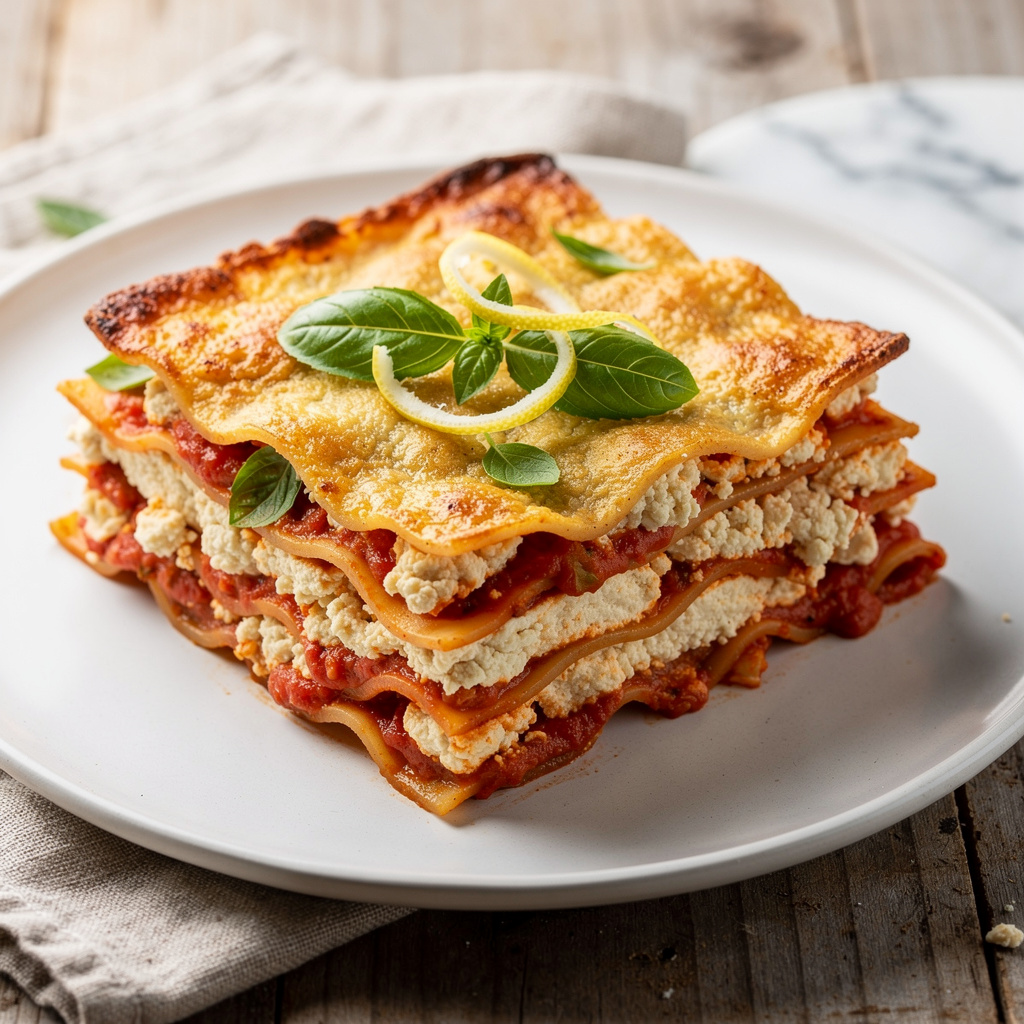 Vegan Lasagna with Tofu Ricotta