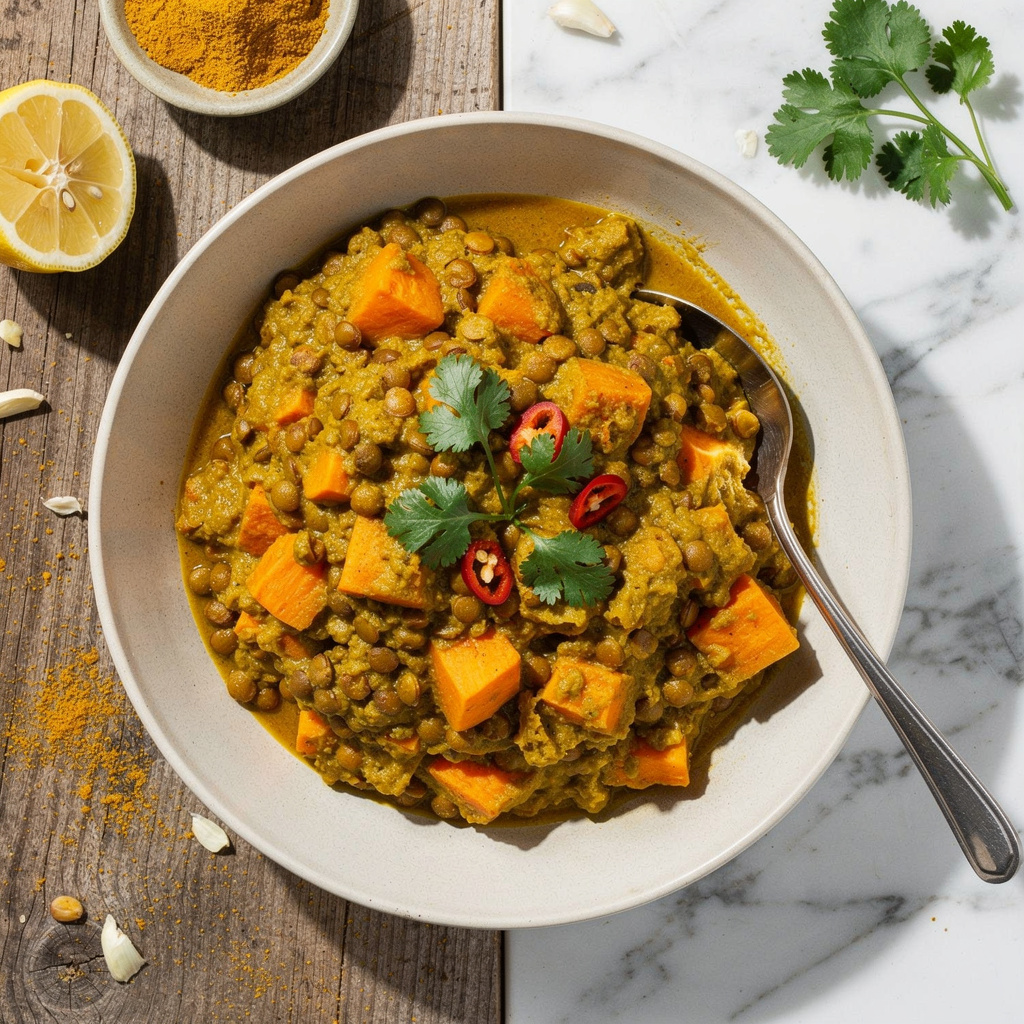 Lentil Sweet Potato Curry