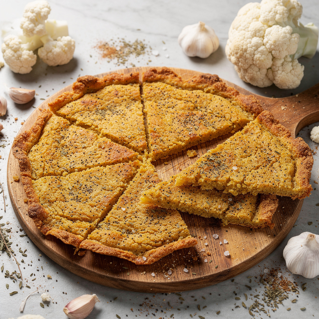 Vegan Cauliflower Pizza Crust