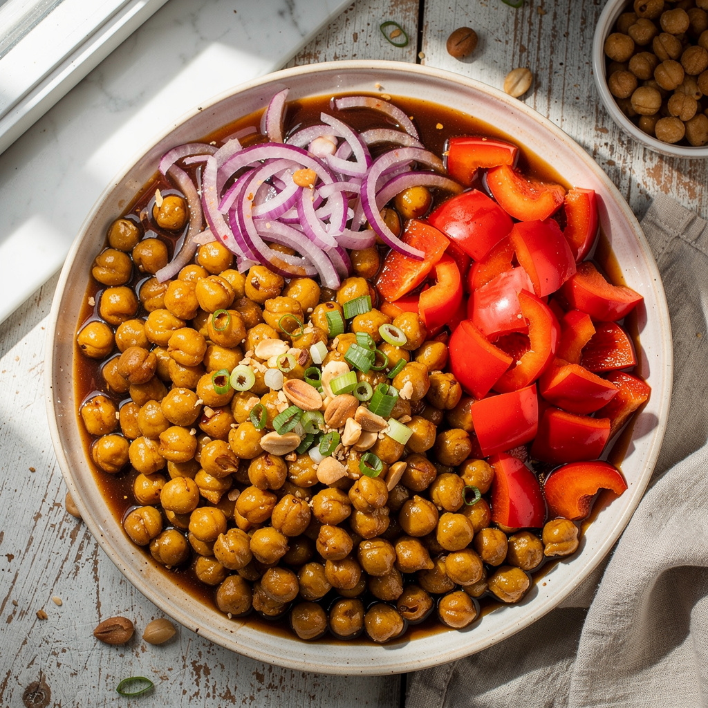 Kung Pao Chickpeas (in a Slow Cooker!)