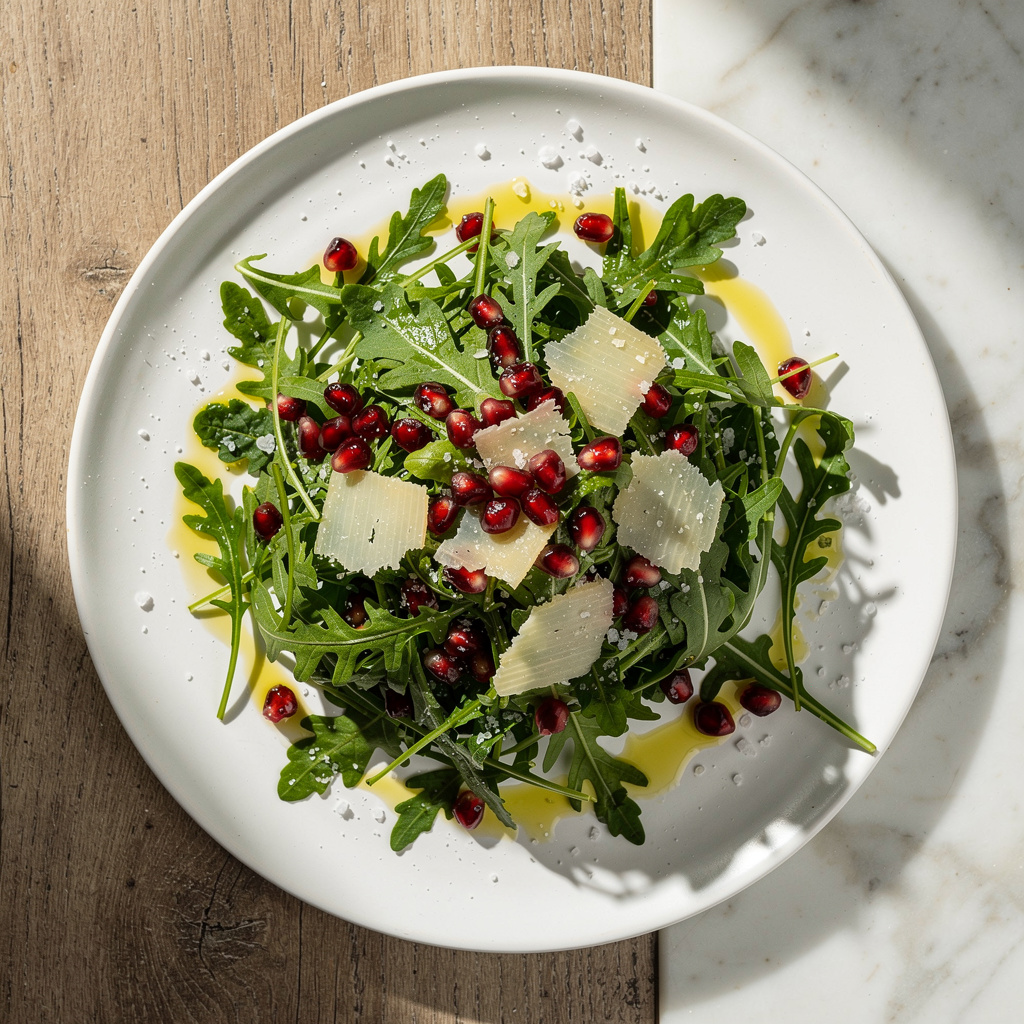 Arugula, Parmesan & Pomegranate