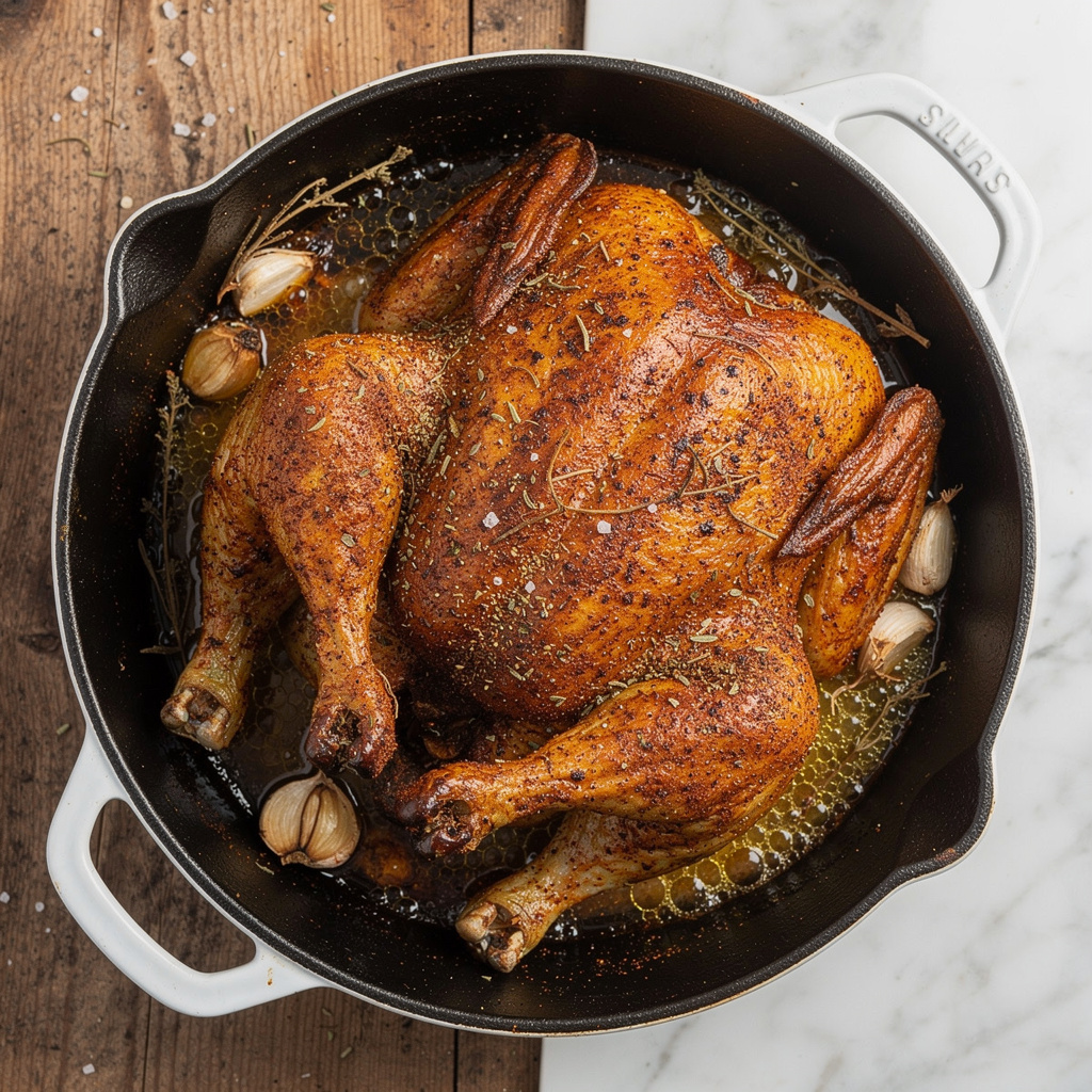 Slow Roast Spiced Organic Chicken