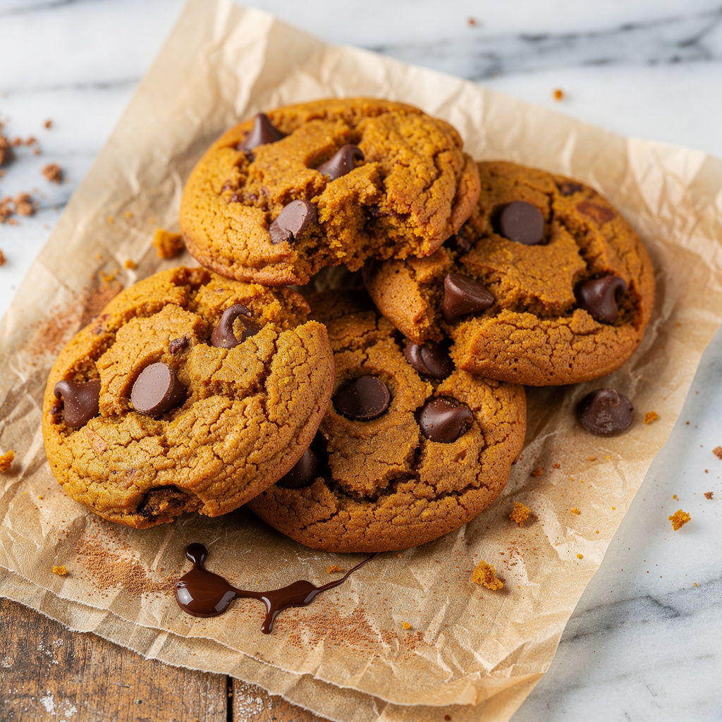 Soft Pumpkin Cookies (Gluten Free & Vegan)