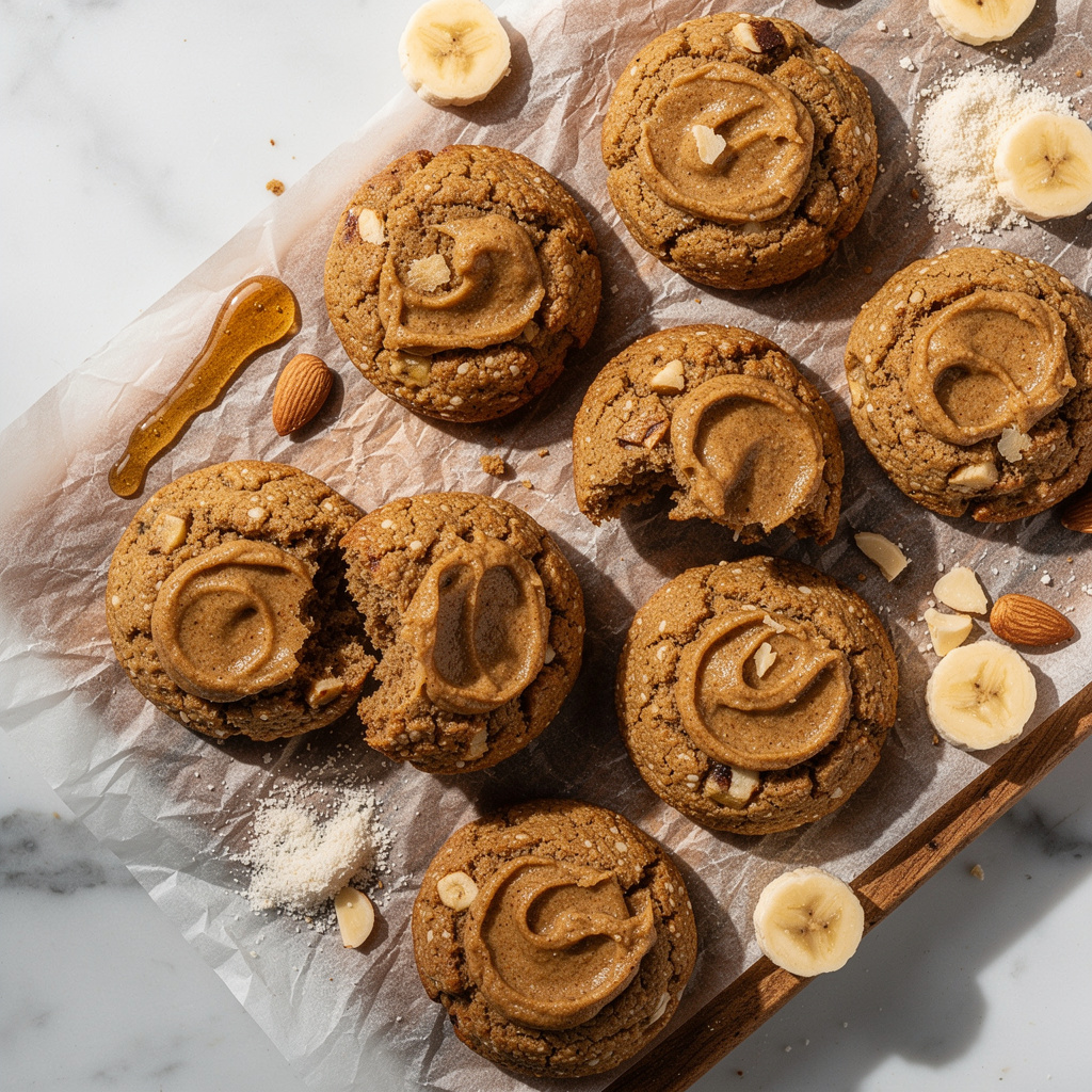 Almond Butter Banana Cookies