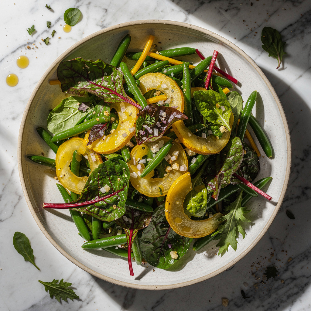 Green Beans and Summer Squash Salad