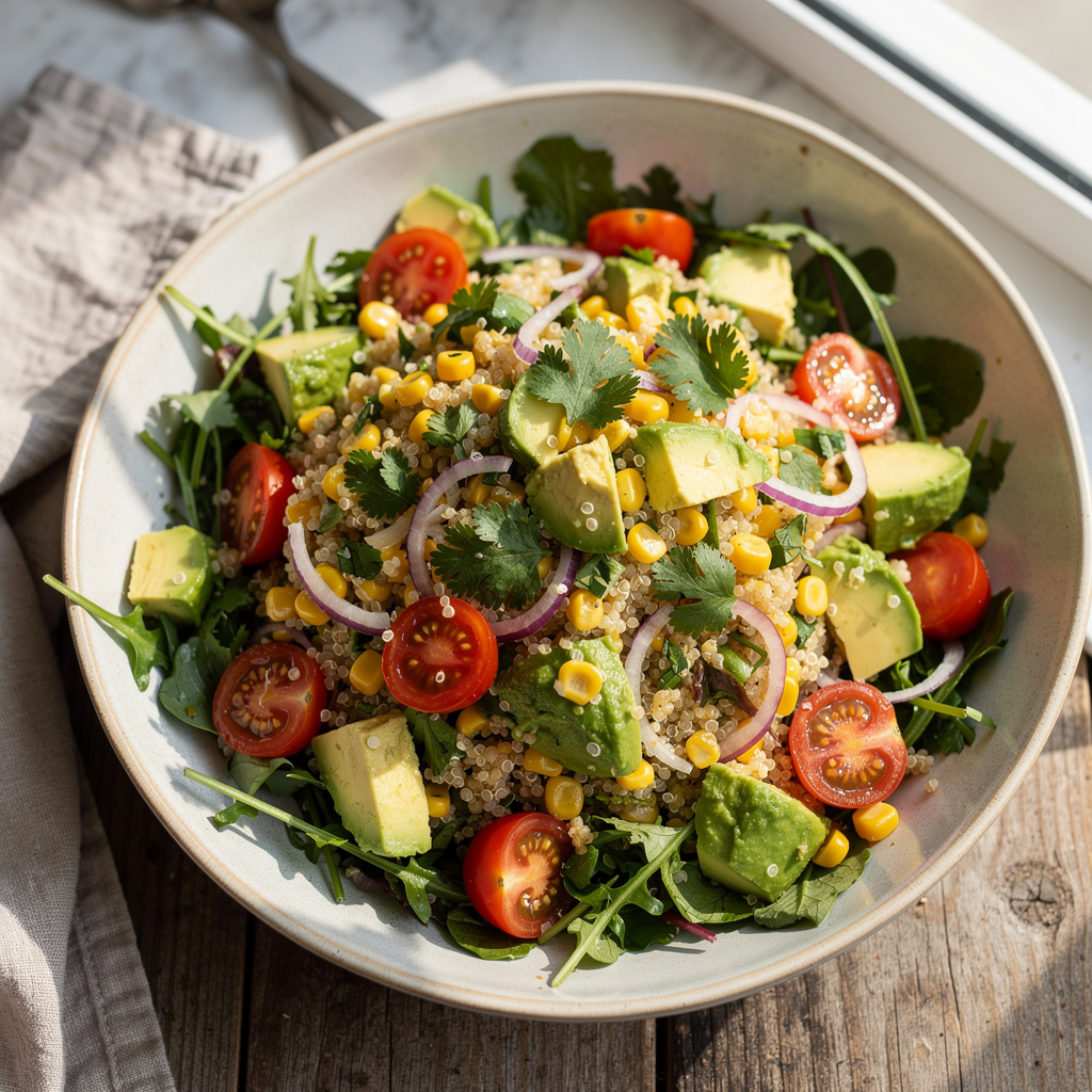 Quinoa, Corn, and Avocado Salad