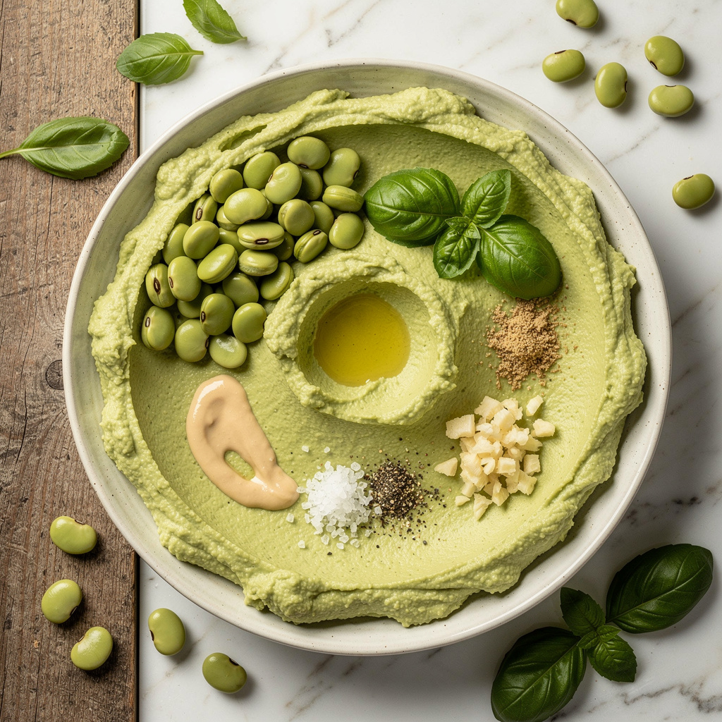 Lima Bean Pesto Hummus