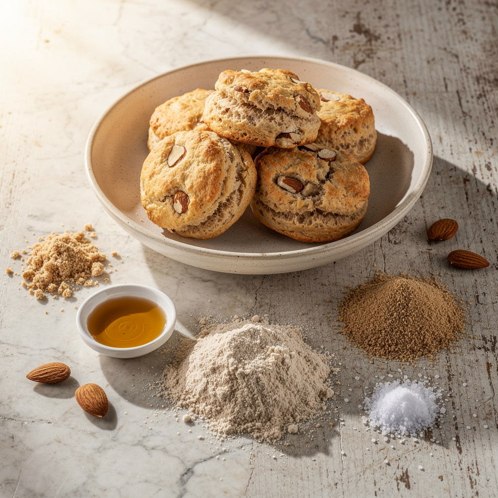 Mom’s Baking Powder Biscuits with Almonds
