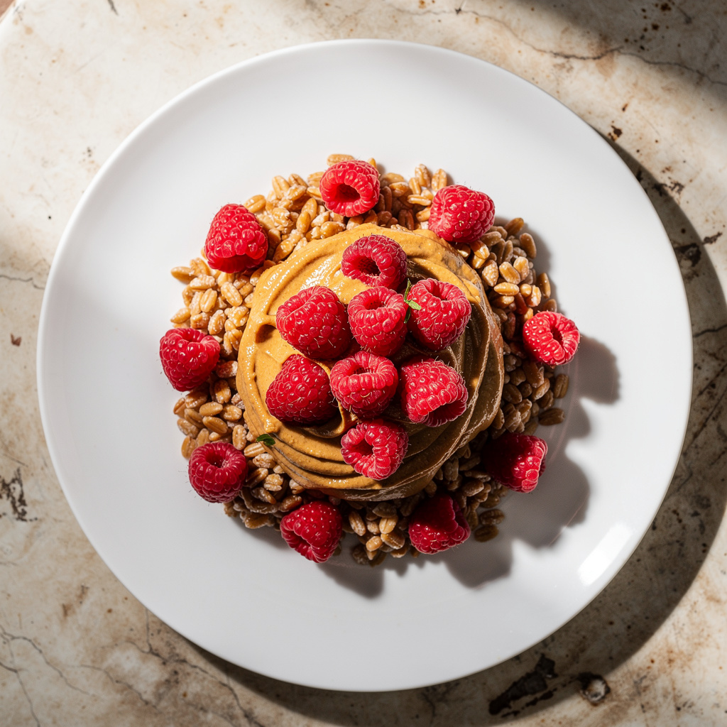 Raspberry Almond Breakfast Farro