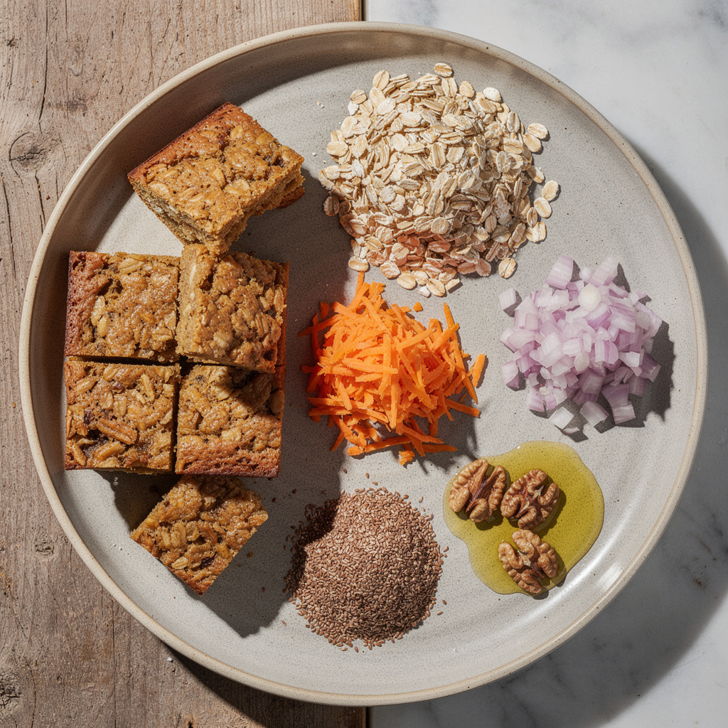 Savory Gut-Friendly Flapjacks (British-Style, Oven-Baked)