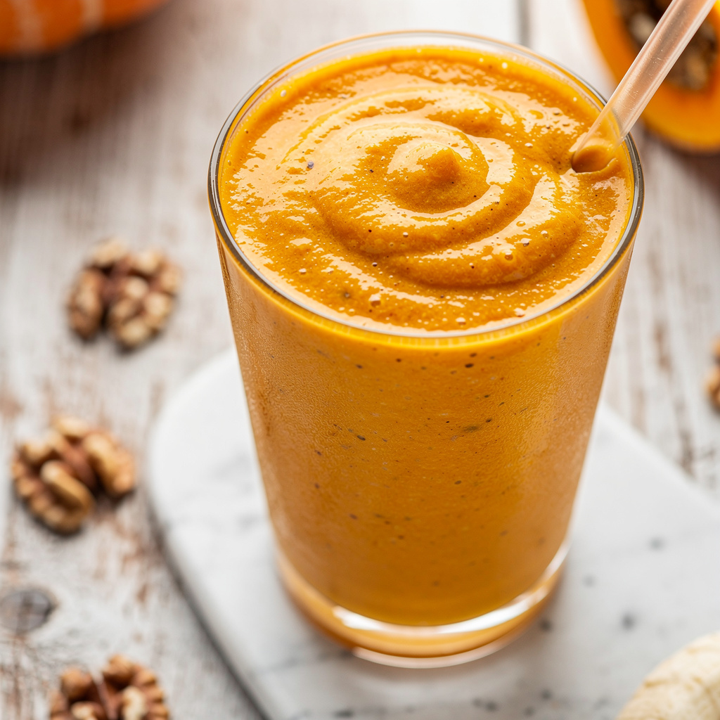 Pumpkin Pie Protein–Fiber Smoothie