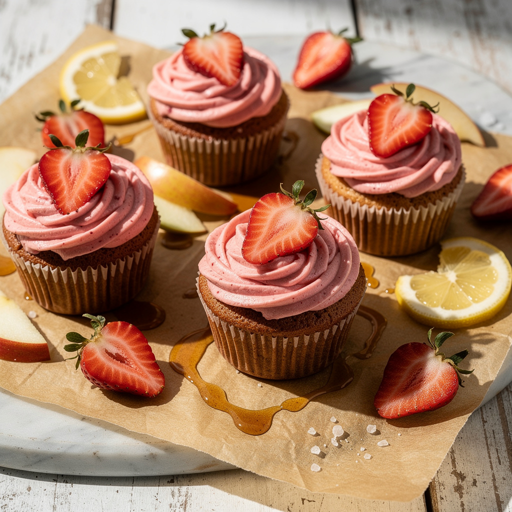 Vegan Strawberry Cupcakes