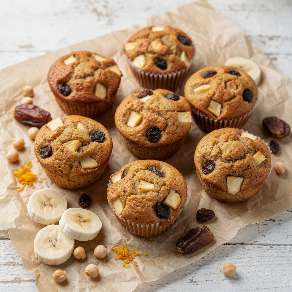 Mini Apple-Raisin Muffins