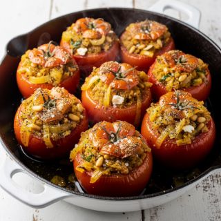 Greek-Style Stuffed Tomatoes
