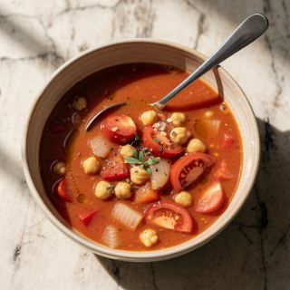 Garden Chickpea Tomato Soup