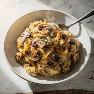 Mushroom Quinoa Risotto