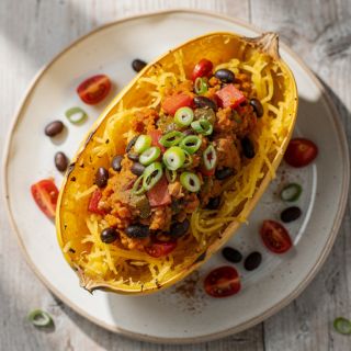 Southwest Stuffed Spaghetti Squash