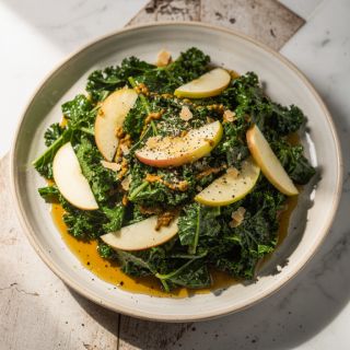 Kale Salad with Apple Cider Dressing