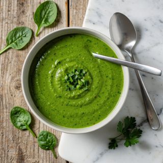 Instant Green Soup for One
