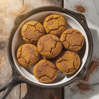 Pumpkin Snickerdoodles (Paleo, Grain-Free, Vegan)