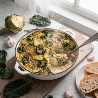 Baked Kale and Artichoke Dip