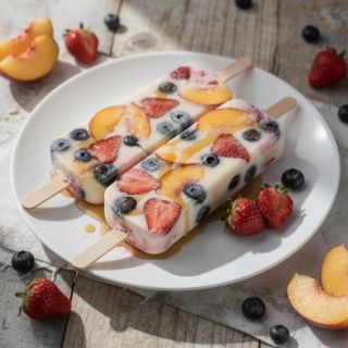 Loaded Strawberry Ice Pops