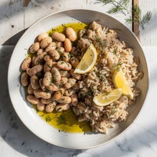 Lemon Dill White Bean Grain Bowl