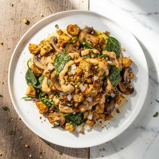 Savory Tofu and Mushroom Skillet