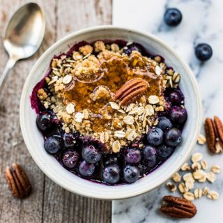 Healthy Blueberry Crumble
