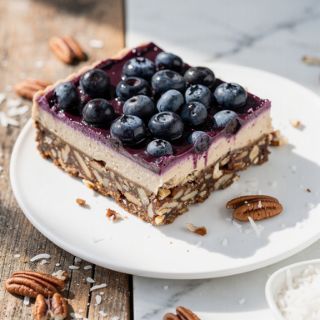 Vegan Blueberry Cheesecake Bars