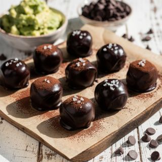 Dark Chocolate Avocado Truffles