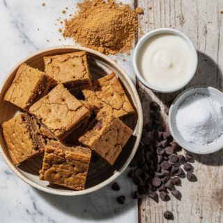Vegan Graham Cracker Blondies