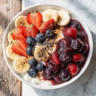 Vegan Banana Split Breakfast