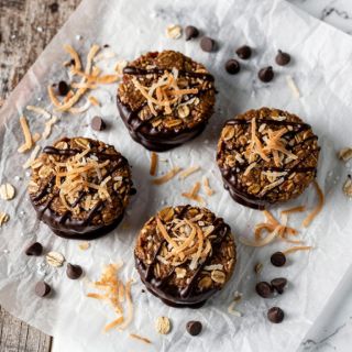 Vegan Copycat Girl Scout Samoas
