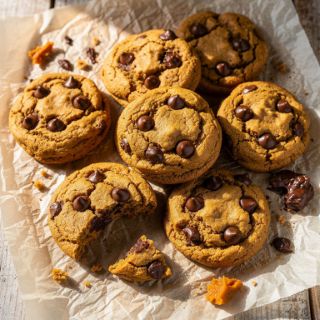 Vegan Pumpkin Chocolate Chip Cookies (gluten-free!)