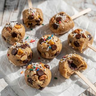 Healthy Cookie Dough Pops (vegan and gluten-free!)