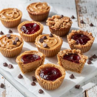 No-Bake Peanut Butter and Jelly Cups