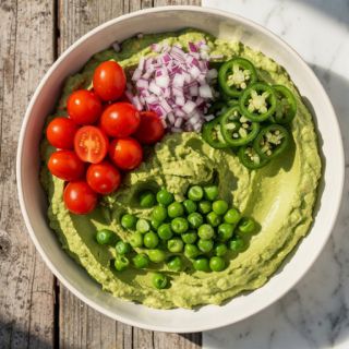 Healthy Guacamole (with Frozen Peas)