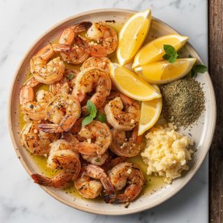 Lemon Garlic Grilled Shrimp