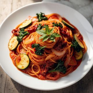 Easy Vegan One Pan Baked Spaghetti