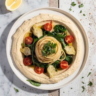 Creamy Vegan Hummus Pasta