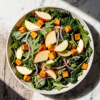Vegan Fall Harvest Salad (gluten-free, oil-free)