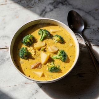 Vegan Broccoli Cheddar Soup