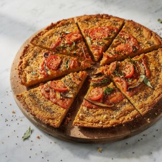 Vegan Cauliflower Crust Pizza (oil-free)