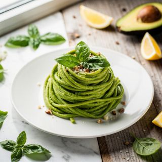 Vegan Avocado Pesto (oil-free, gluten-free)
