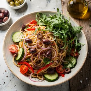 Healthy Vegan Pasta Salad (20-minutes!)