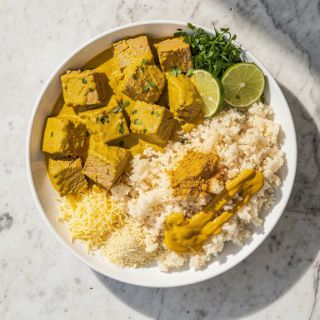 Tuna Curry Bowl with Cauliflower Rice