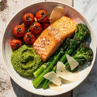 Pesto Salmon Bowl