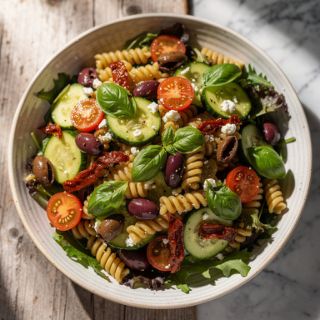 Vegan Greek Pasta Salad