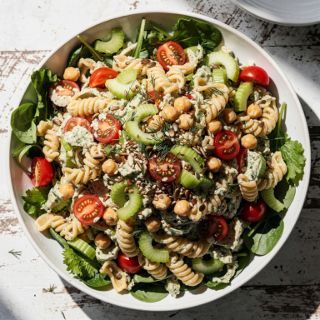 Creamy Ranch Vegan Pasta Salad